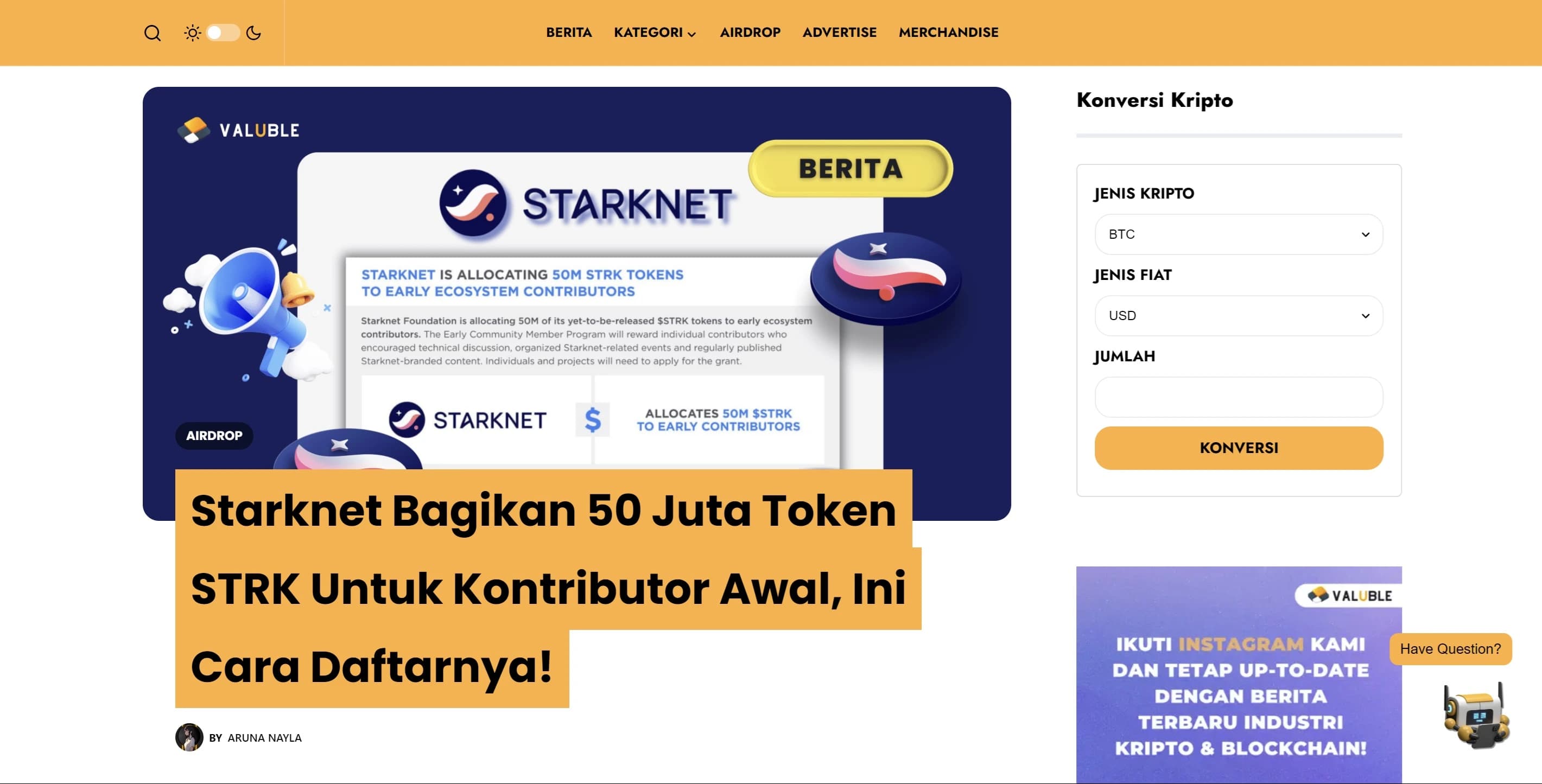 Empowering Knowledge in Crypto: Building a Dynamic News and Education at  Valuble Media